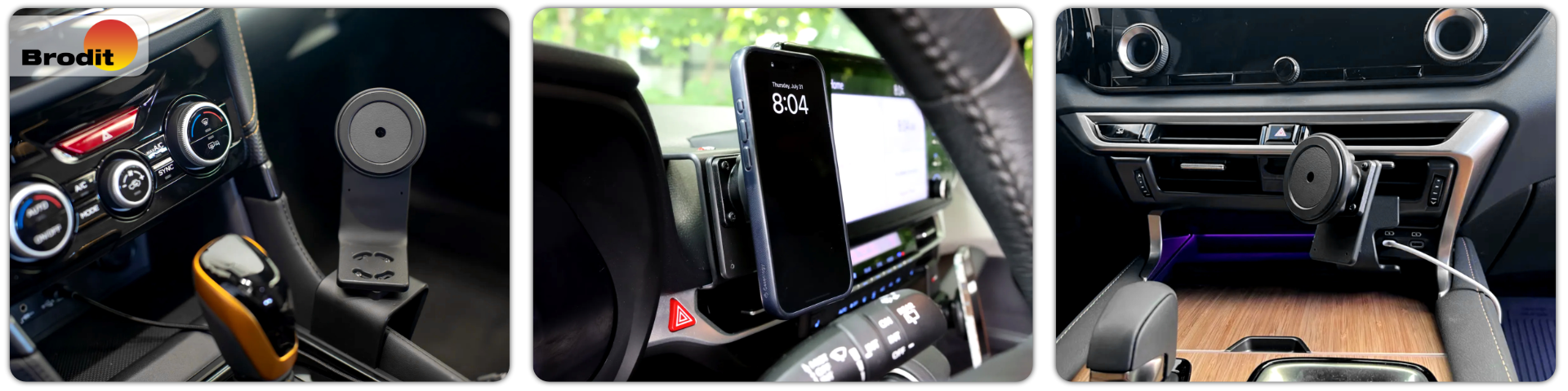 Uchwyt magnetyczny Brodit do samochodu